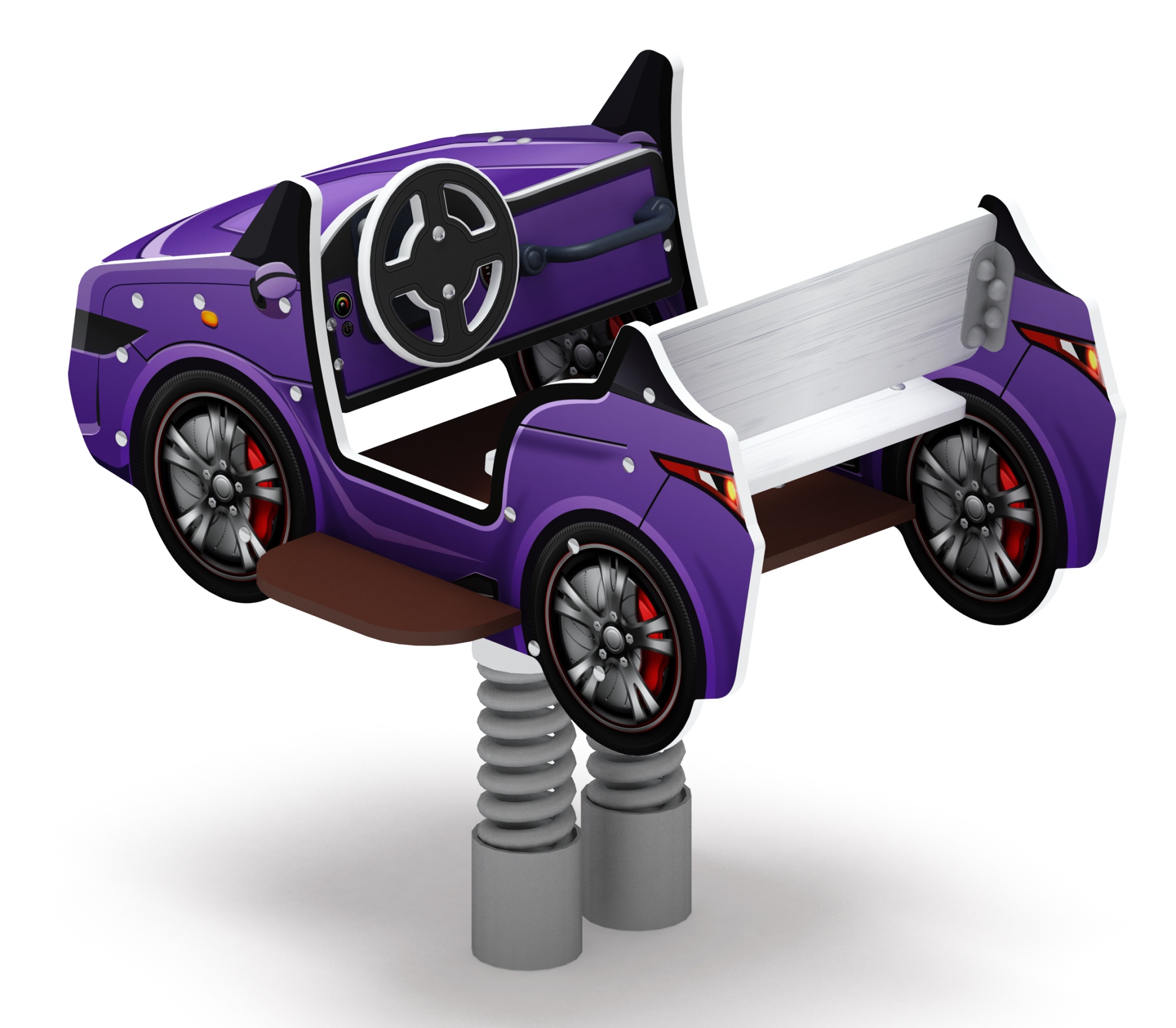 Кабриолет - Качалка на пружине двухместная машинка - ИО 23.03.02-03