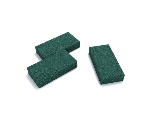 Резиновая брусчатка "Кирпич" 20 мм