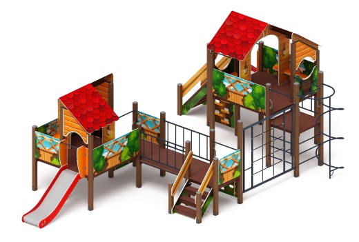 Теремок - ДИК 2.07.03-01 - Игровой комплекс H=750 H=1200