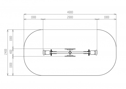 Качалка балансир со спинкой Морской конек - ИО 21.М.17.01-П