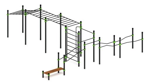 Воркаут ЛОВ 108 зеленый ВТ 102.19-02