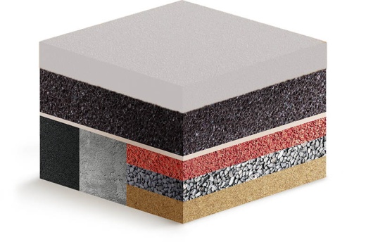 Покрытие из резиновой крошки Kids Comfort белое