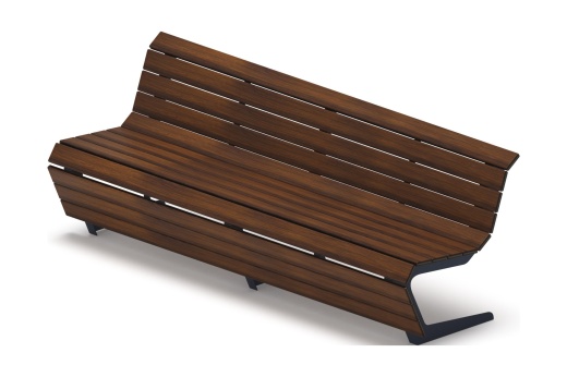 Скамья - МФ 42.02.02-20 (Темный дуб) Д:2400  (под анкера)