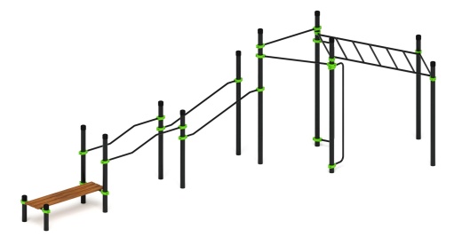 Воркаут ЛОВ 108 зеленый ВТ 102.21-02
