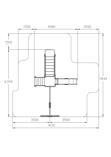 Счастливое детство (Алтай) - ДИК 2.01.02-04 - Игровой комплекс H=1200