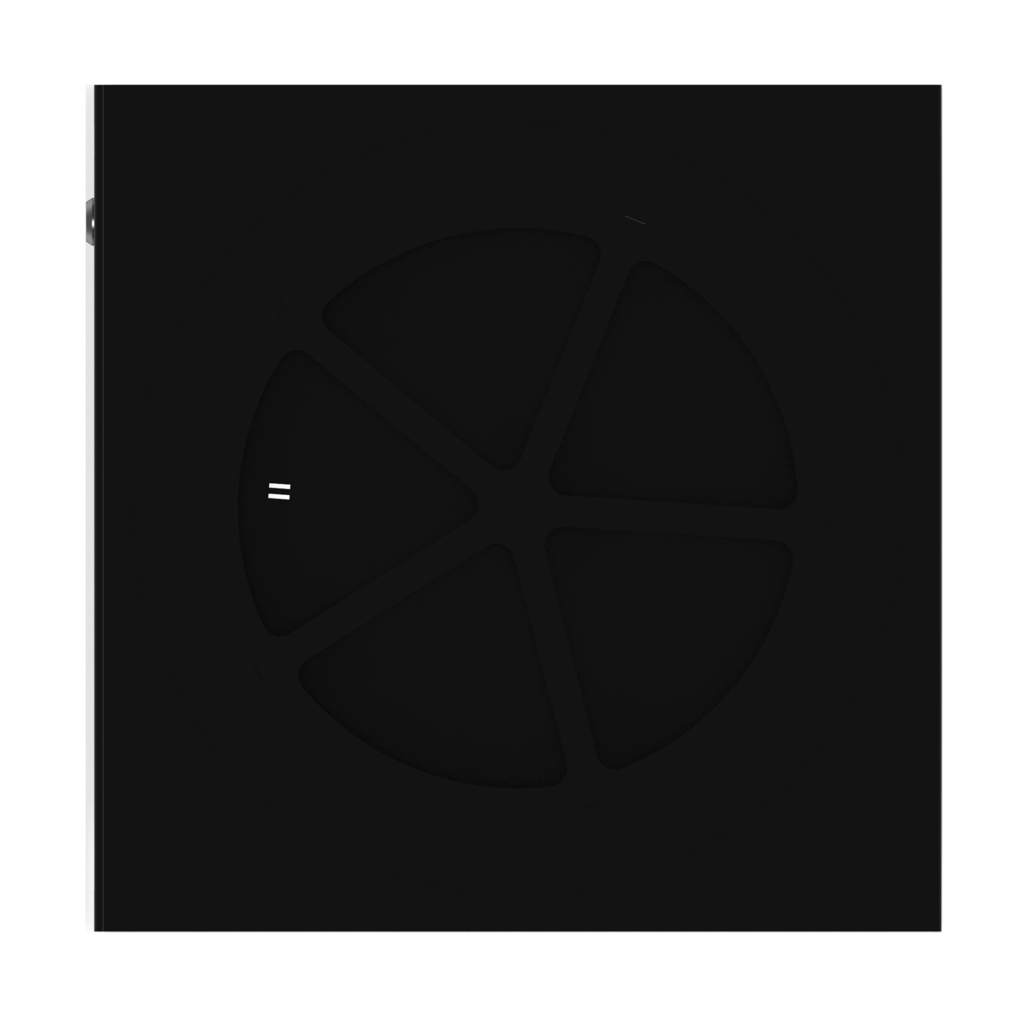 Урна парковая с пепельницей (черная) - МФ 50.02.05-01  (под анкера)