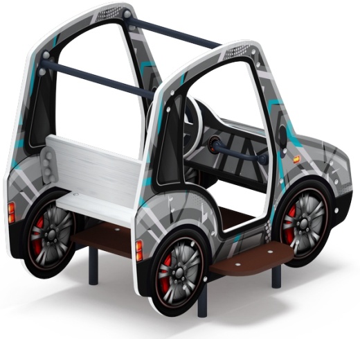 Машинка (серая) - Беседка машинка средняя - МФ 10.03.01-04