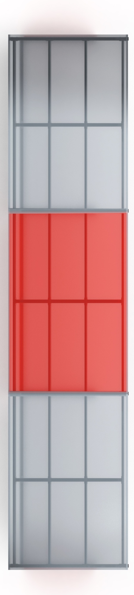 Навес для колясок (3 секции) МФ 743.01-02