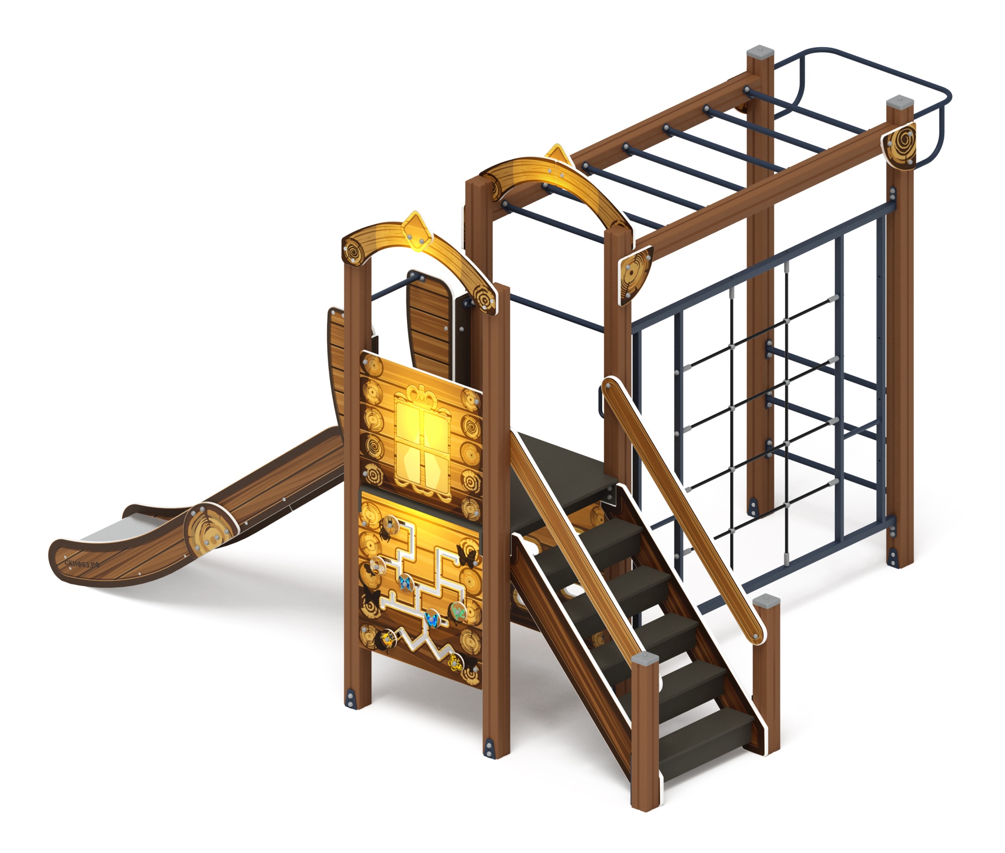 Играйте с нами (ЭКО) - ДИК 2.01.1.05-02 - Игровой комплекс H=1200