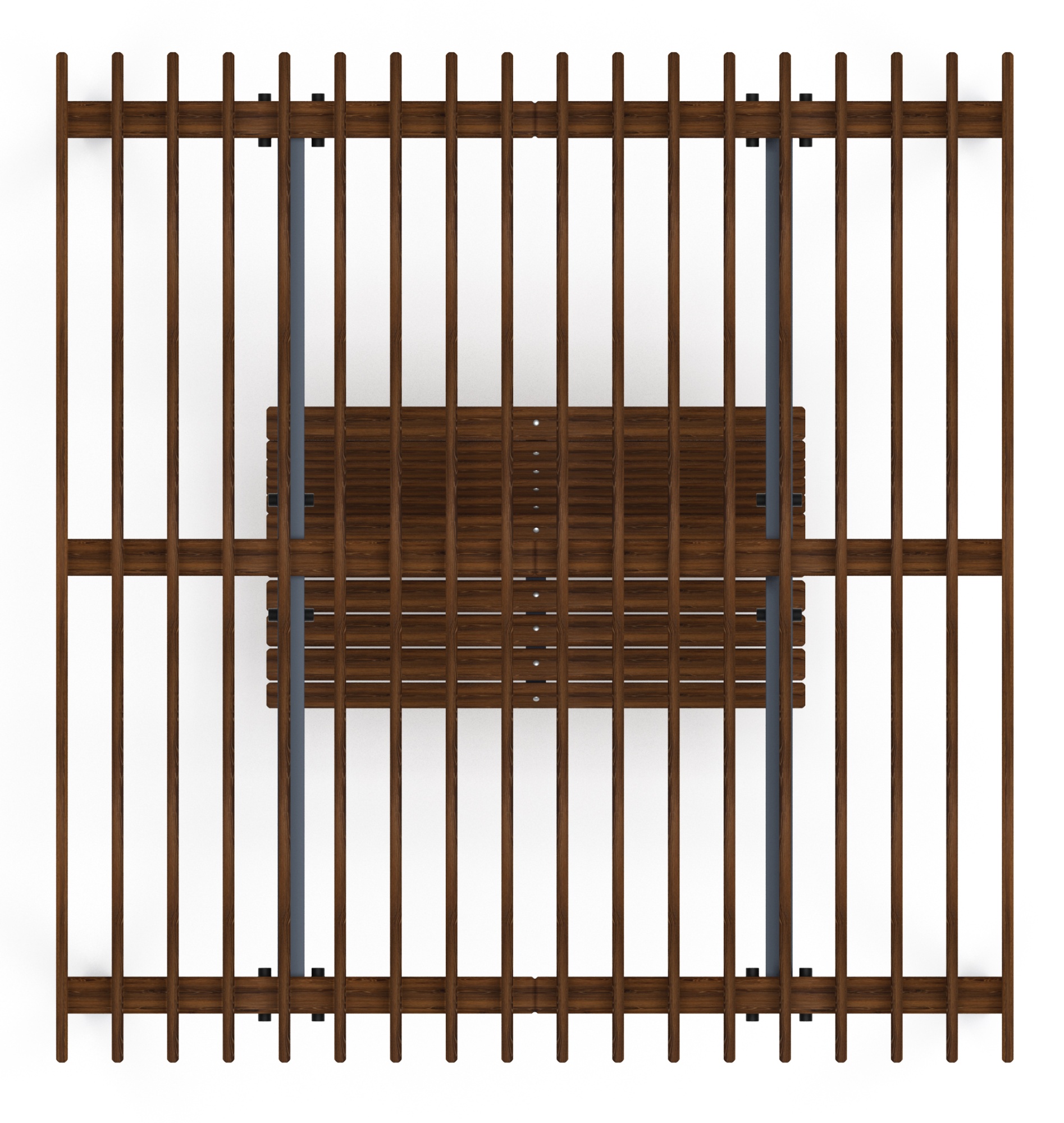 Пергола тент с качелями - МФ 78.02.01-01 /без поликарбоната/