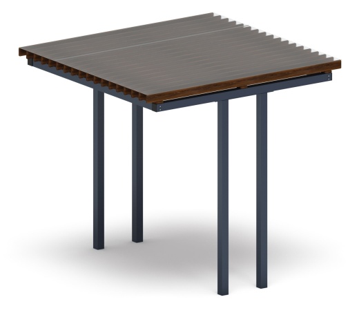 Пергола тент (прямая) - МФ 77.04.01 /с поликарбонатом/