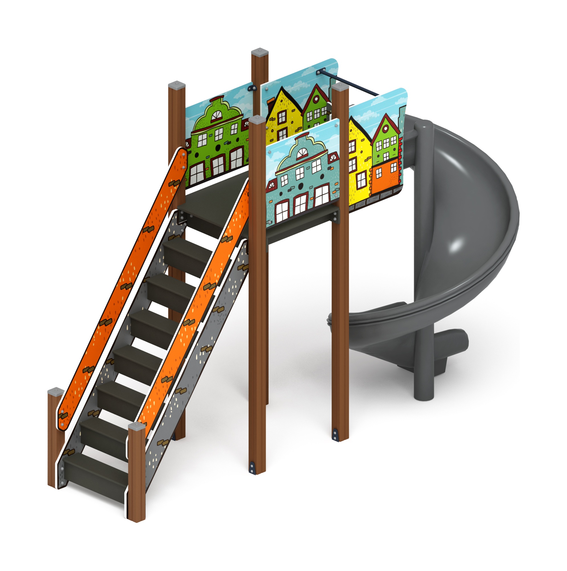 Горка винтовая - ИО 43.01.01-01.И1 - (Город) H=2000