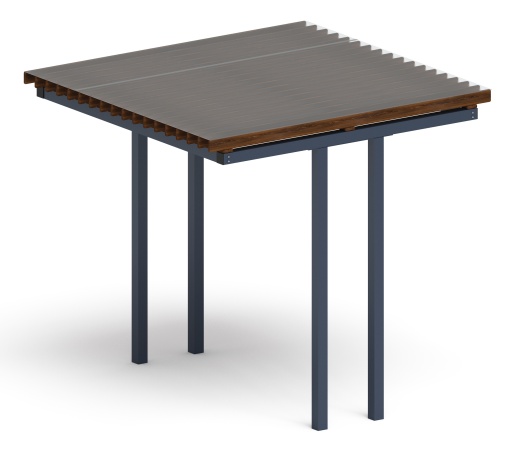 Пергола тент (прямая) - МФ 77.04.01 /с поликарбонатом/