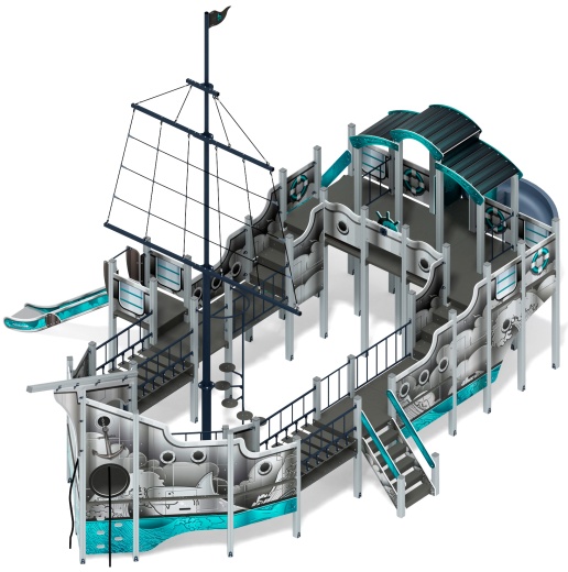 Фрегат (Лагуна) (винтовой скат) горка Н 1500 горка Н 2000 ДИК 2.03.3.04-12