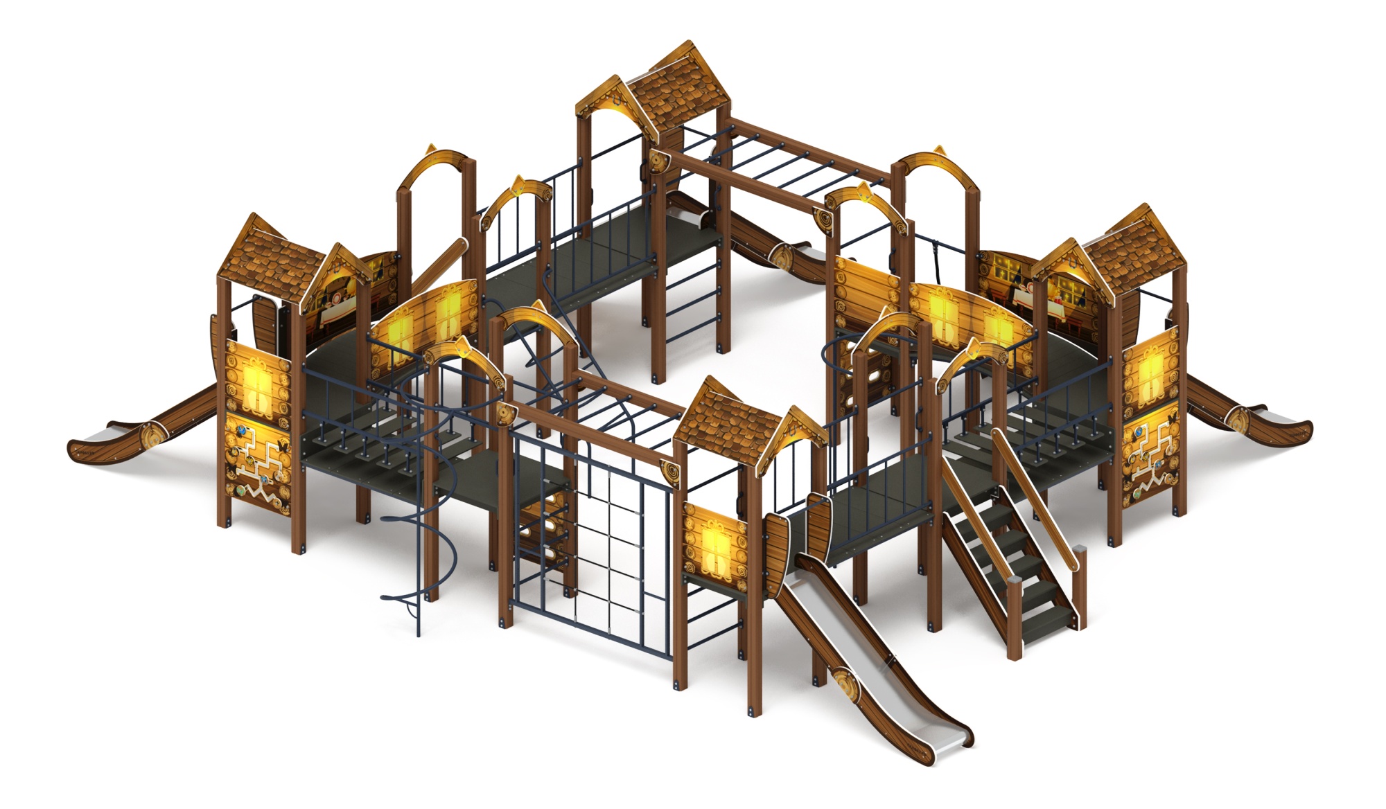 Остров детства (ЭКО) - ДИК 2.01.8.01-02 - Игровой комплекс H=1200