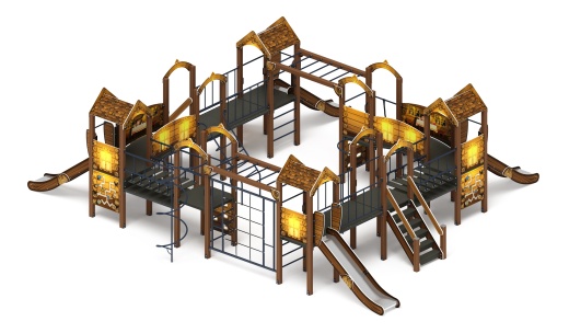 Остров детства (ЭКО) - ДИК 2.01.8.01-02 - Игровой комплекс H=1200