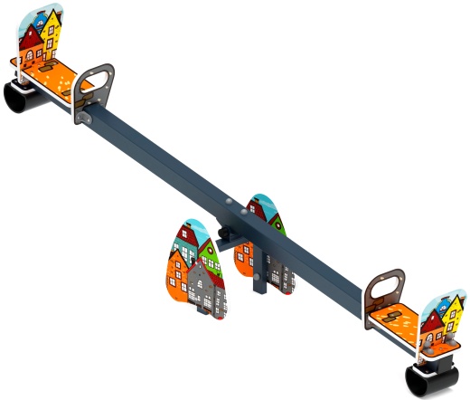 Качалка балансир со спинкой большой (Город) - ИО 21.М.01.05-П.04