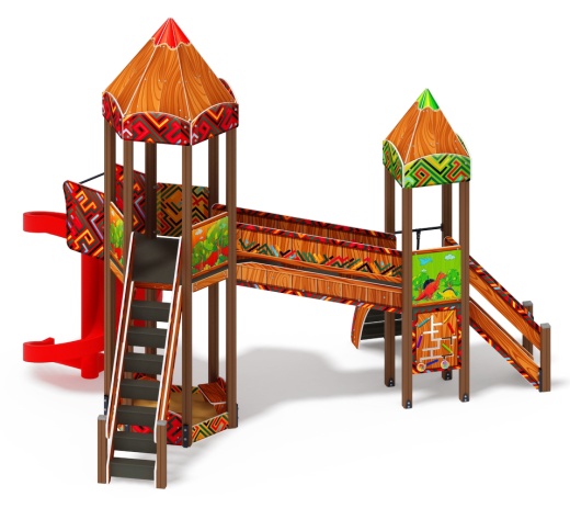 Карандаши (Винтовой скат) - ДИК 2.26.05-01.С - Игровой комплекс Н=2000