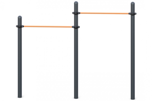 Турник разноуровневый двойной W-02-007