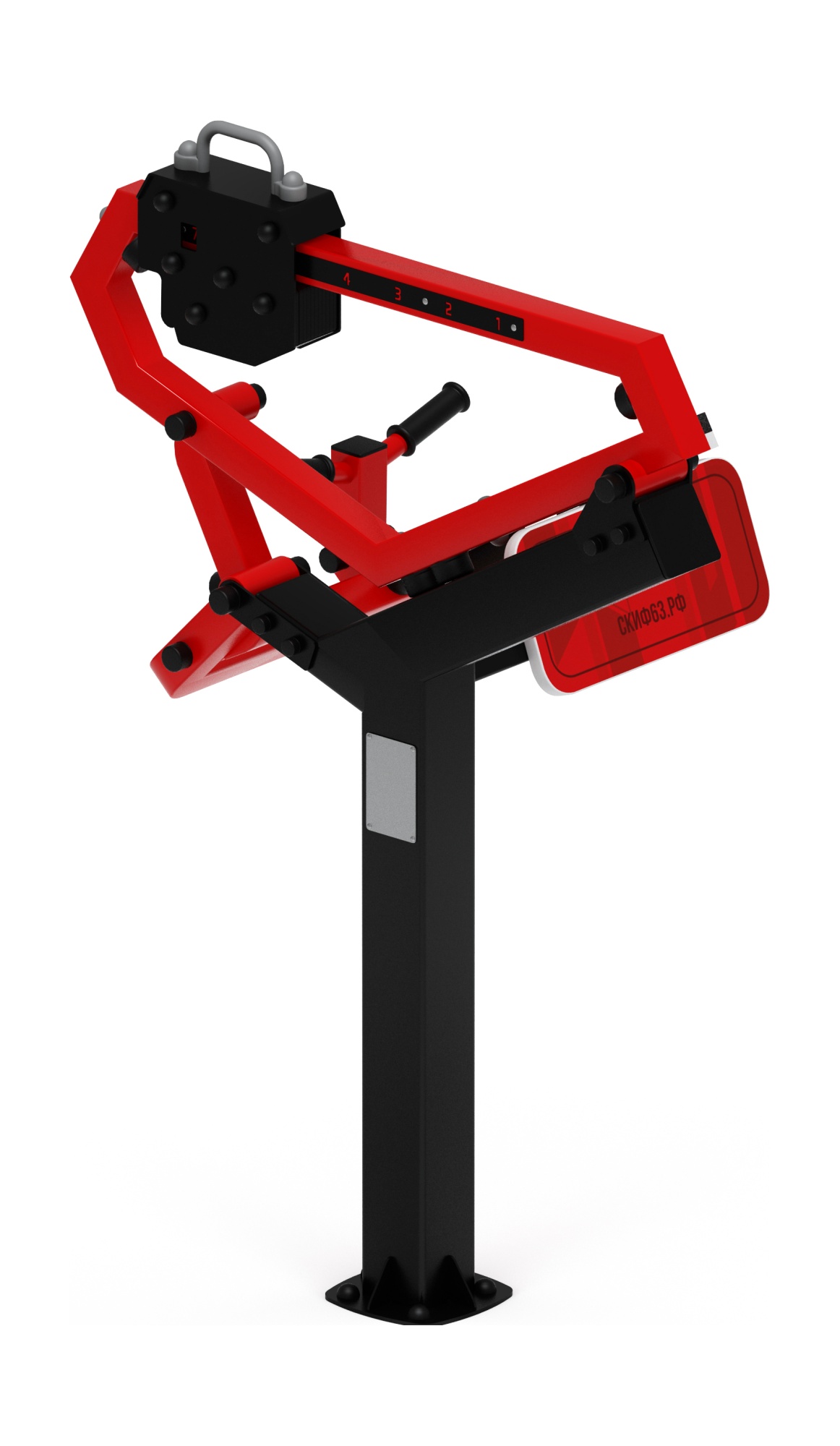 Бицепс стоя (красный) - Уличный тренажер - СТ 035-11