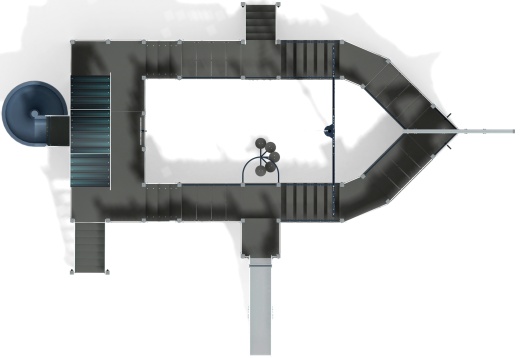 Фрегат (Лагуна) (винтовой скат) горка Н 1500 горка Н 2000 ДИК 2.03.3.04-12