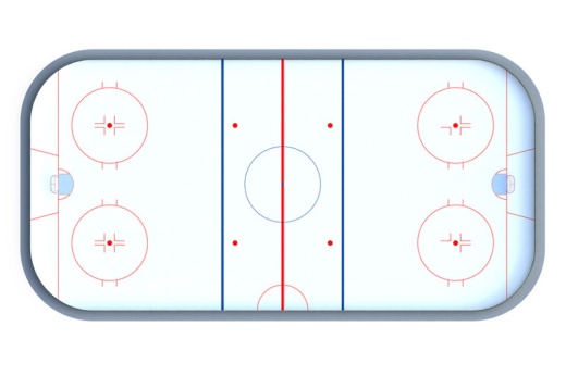 Хоккейная коробка R-7,5м. защитная сетка Н-1500мм за воротами ХОК-1.1