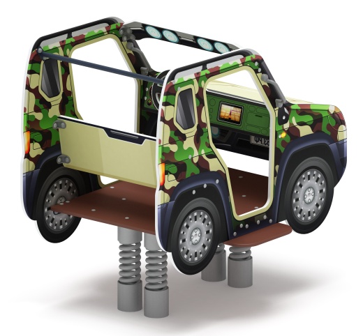 Джип Сафари - Качалка на пружине двухместная машинка - ИО 23.03.05-10