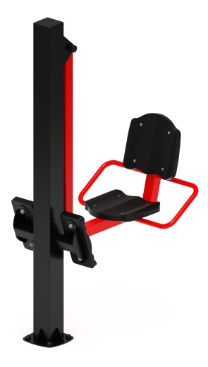 Жим ногами (красный) - Уличный тренажер - СТ 011-11