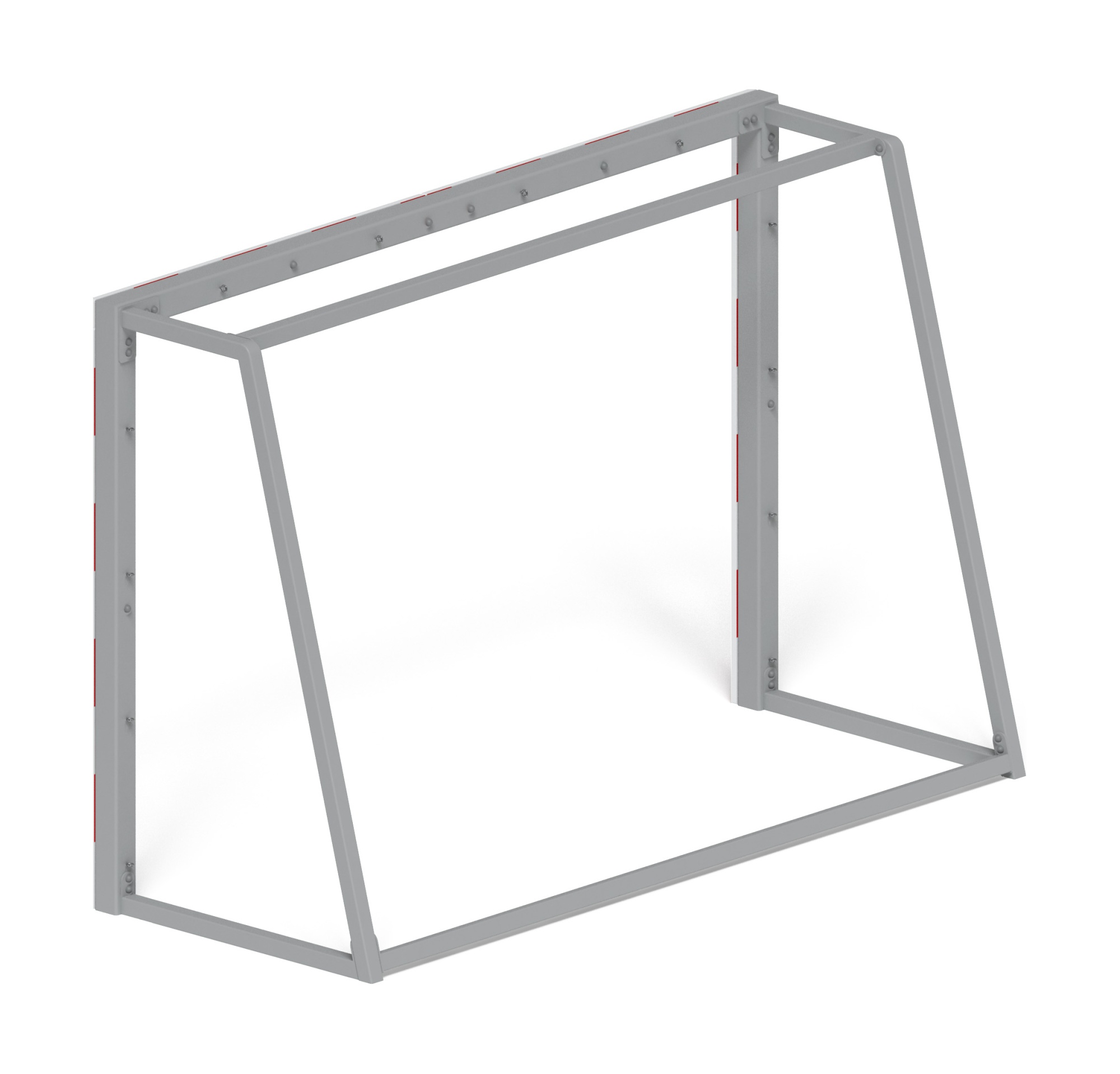 Ворота мини футбольные (красные) (с креплением сетки) - СО 2.60.04-02