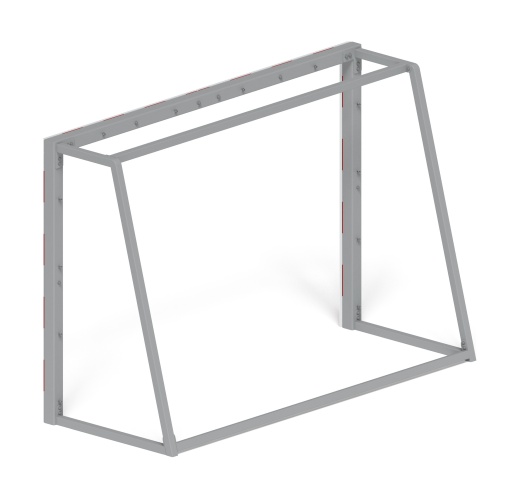 Ворота мини футбольные (красные) (с креплением сетки) - СО 2.60.04-02