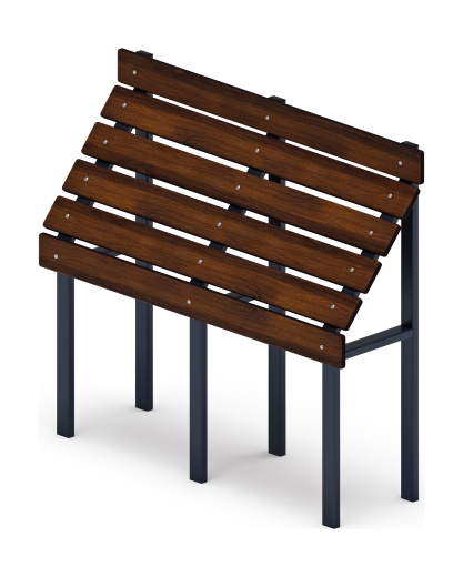 Скамья для людей с ограниченными возможностями (темный дуб) МФ 44.01.01