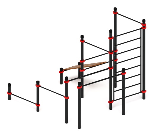 Воркаут 108 красный ВТ 12.21-01
