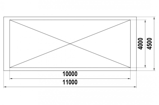 Теневой навес (40м2) ТН-4х10
