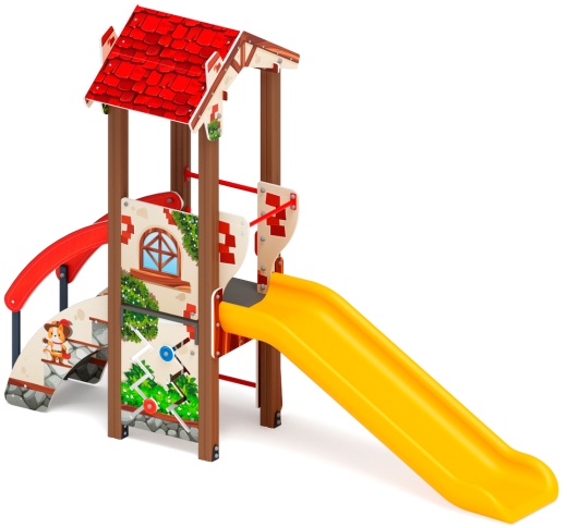 В гостях у сказки горка пластиковая Н 900 ДИК 1.05.01-21