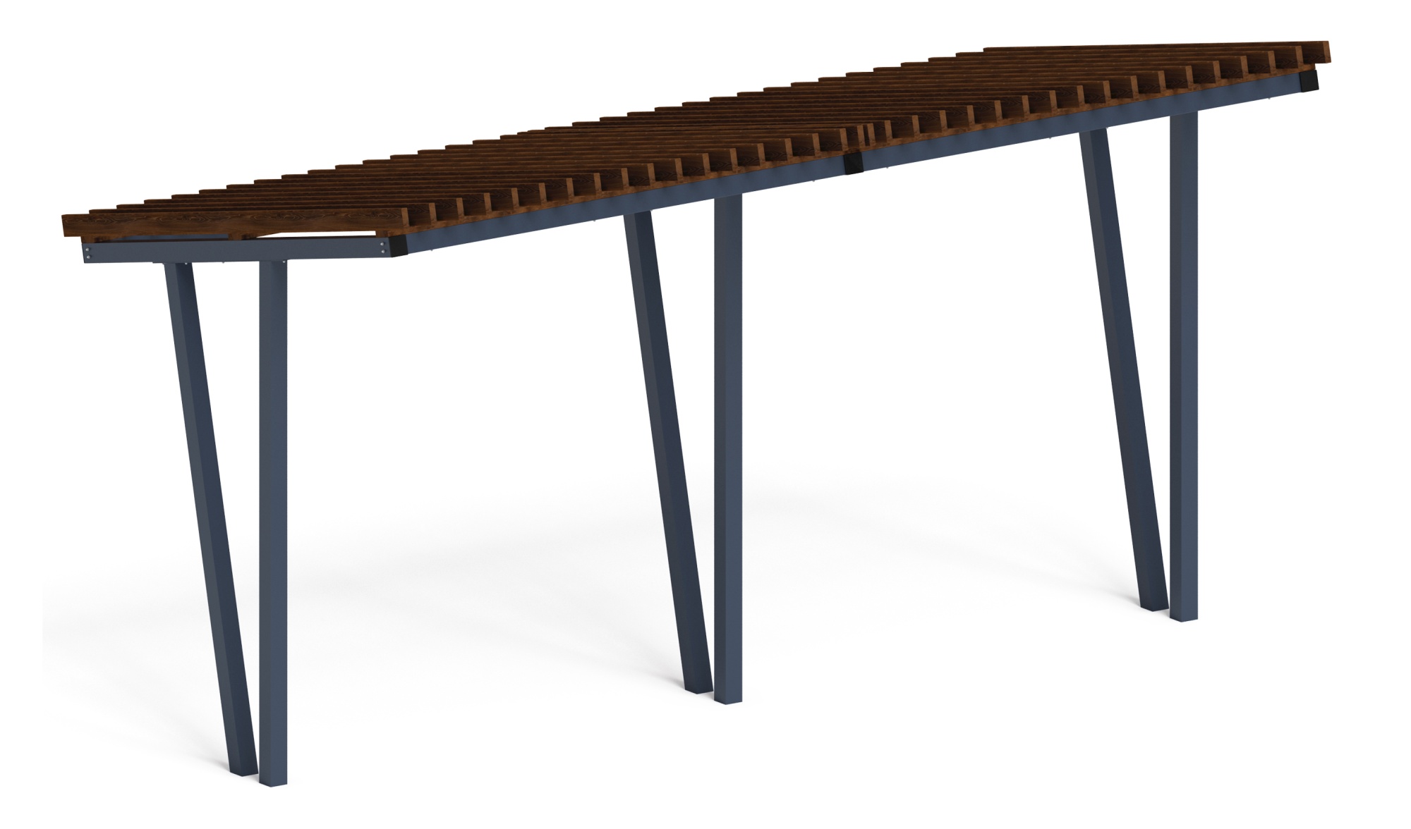 Пергола тент (наклоная) - МФ 77.03.02-01 /без поликарбоната/