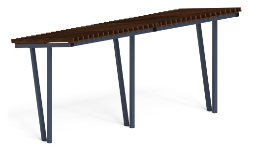 Пергола тент (наклоная) - МФ 77.03.02-01 /без поликарбоната/