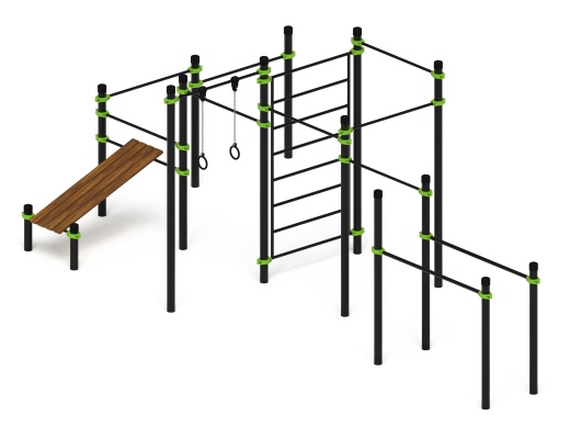 Воркаут 108 зеленый ВТ 12.23-02