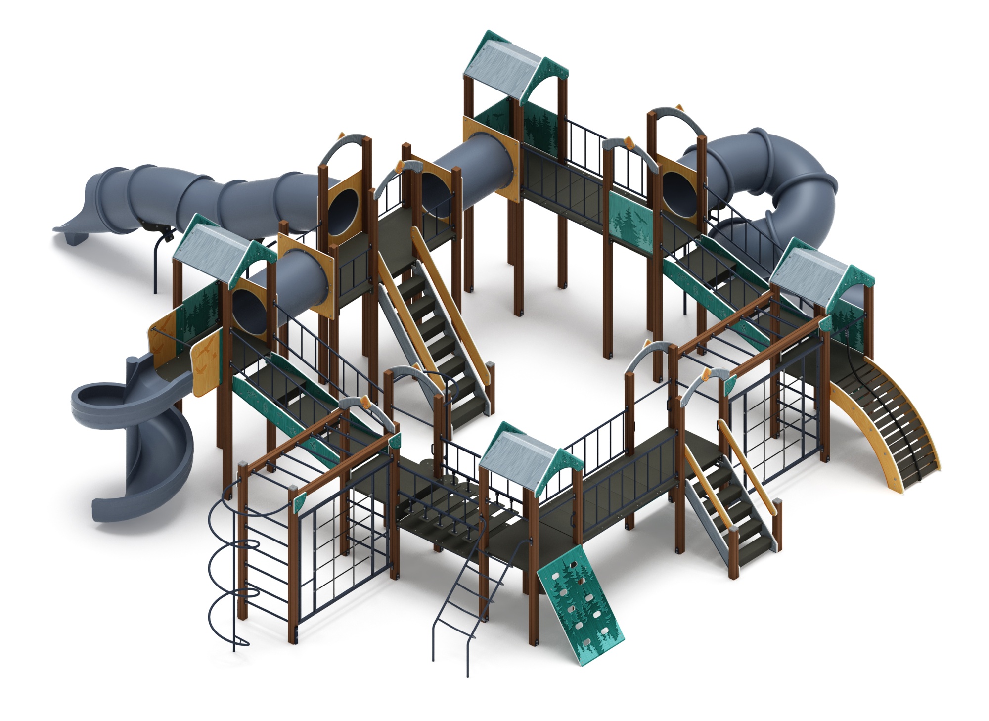 Остров детства (Тайга) - ДИК 2.01.8.02-33 - Игровой комплекс H=2000