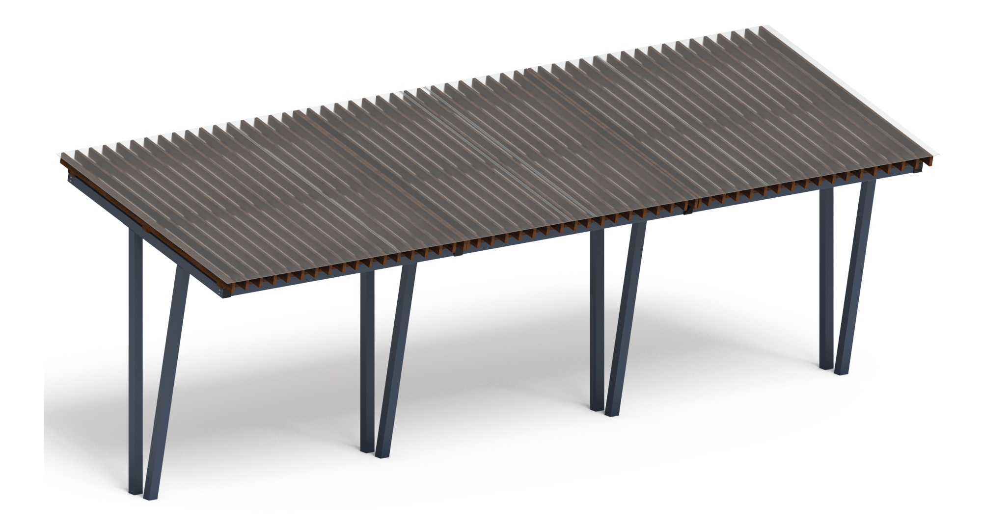 Пергола тент (наклоная) - МФ 77.03.03 /с поликарбонатом/