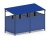 Навес контейнерной площадки для мусора (синий) (2 секции) МФ 55.02.02-03