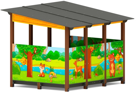 Теневой навес (Полянка) МФ 78.31.24-07