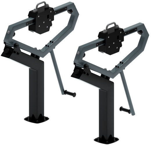 Приседания (серый) - Уличный тренажер - СТ 025-13.П