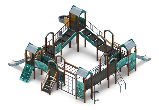 Остров детства (Тайга) - ДИК 2.01.8.02-03 - Игровой комплекс H=1200 H=2000