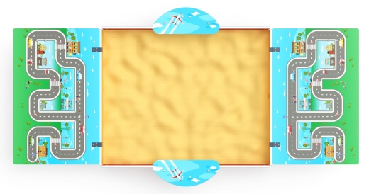 Песочница с крышкой средняя (Игра) - ИО 5.01.11-06