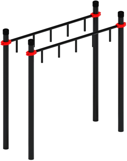 Воркаут ЛОВ 108 красный ВТ 102.10-01