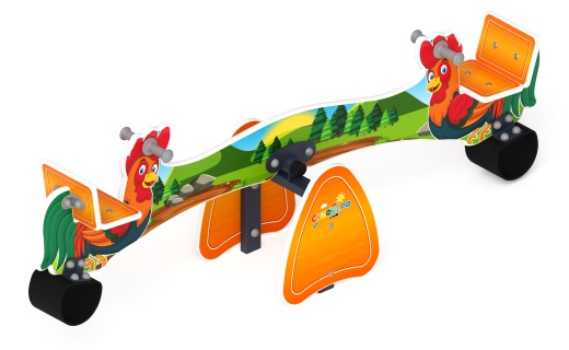 Качалка балансир со спинкой Петушки - ИО 21.Д.01.01 - Космопорт