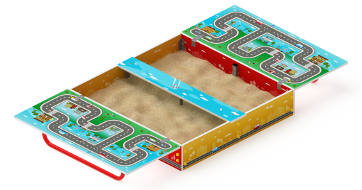 Песочница с крышкой средняя (Игра) - ИО 5.01.11-02