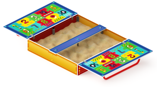 Песочница с крышкой средняя (Арифметика) - ИО 5.01.11-03