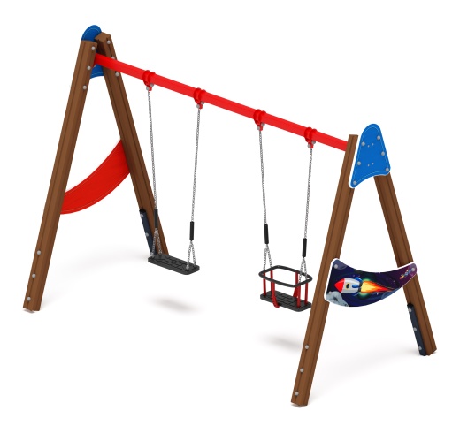 Качели двойные Д2 - ИО 12.Д.03.04.02-П - (Космопорт)