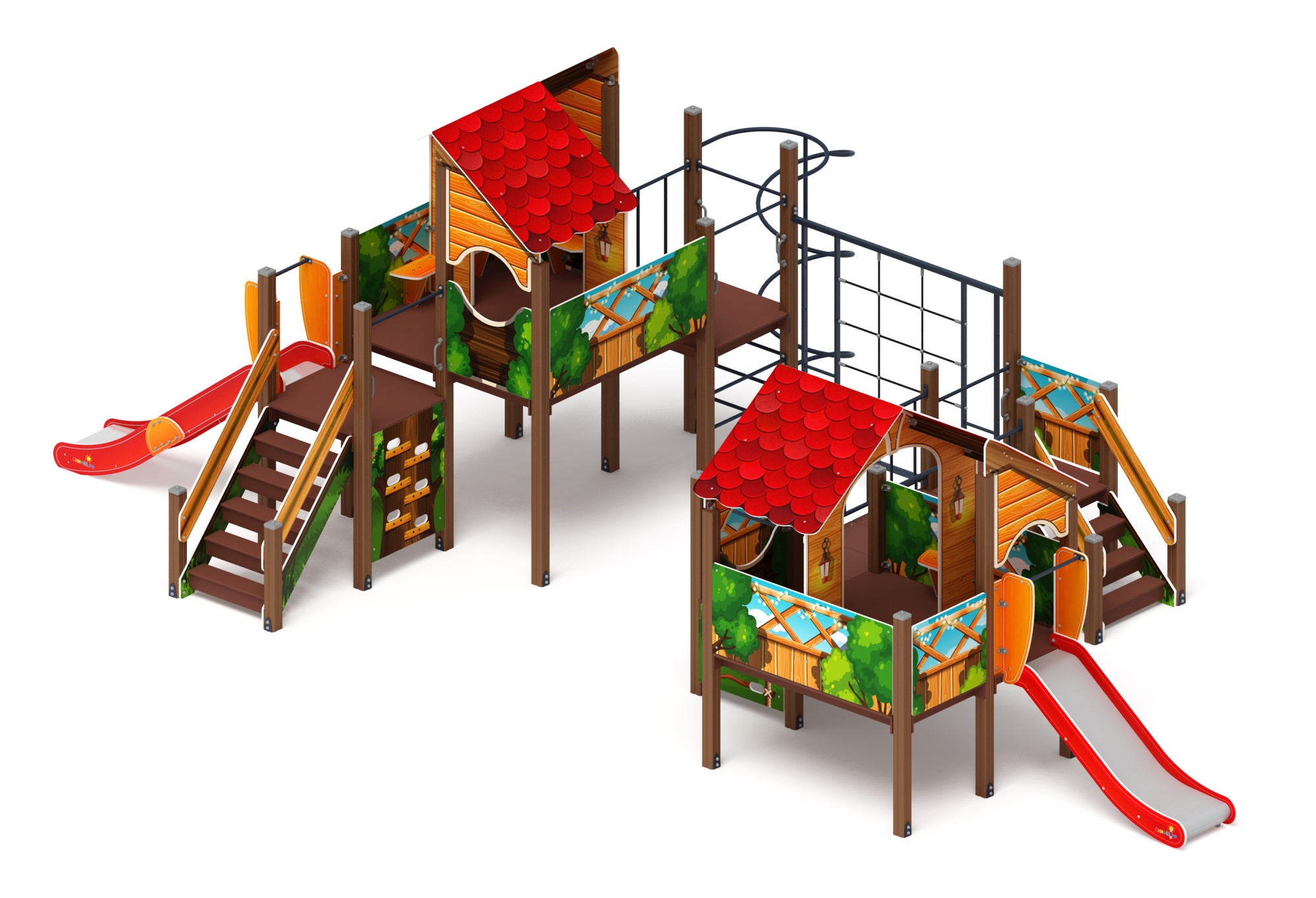 Теремок - ДИК 2.07.03-01 - Игровой комплекс H=750 H=1200